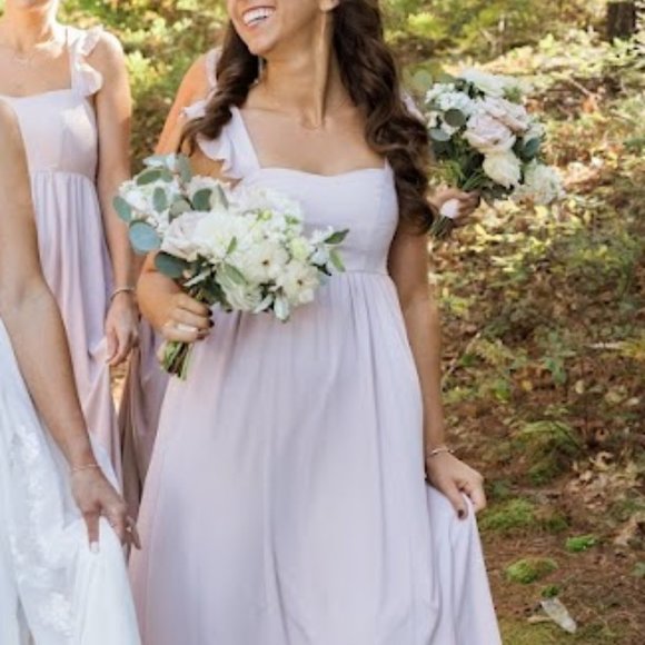 June Maxi Dress in Show Me The Ring Crisp - hemmed for 5'4" in 3" heels - Picture 5 of 8